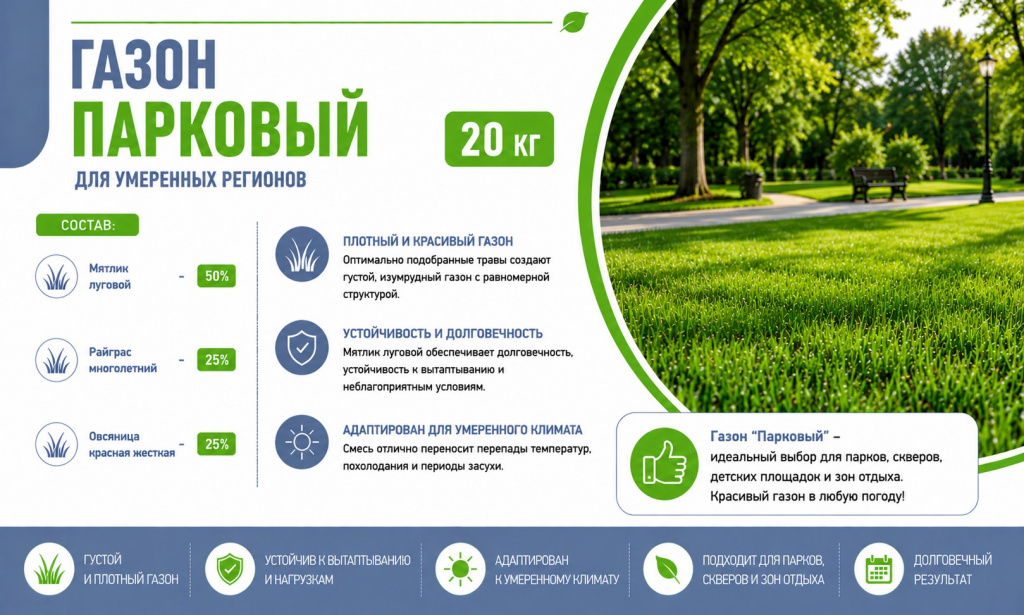 газон Парковый для умеренных регионов 20 кг газон Парковый для умеренных регионов 20 кг.jpg
